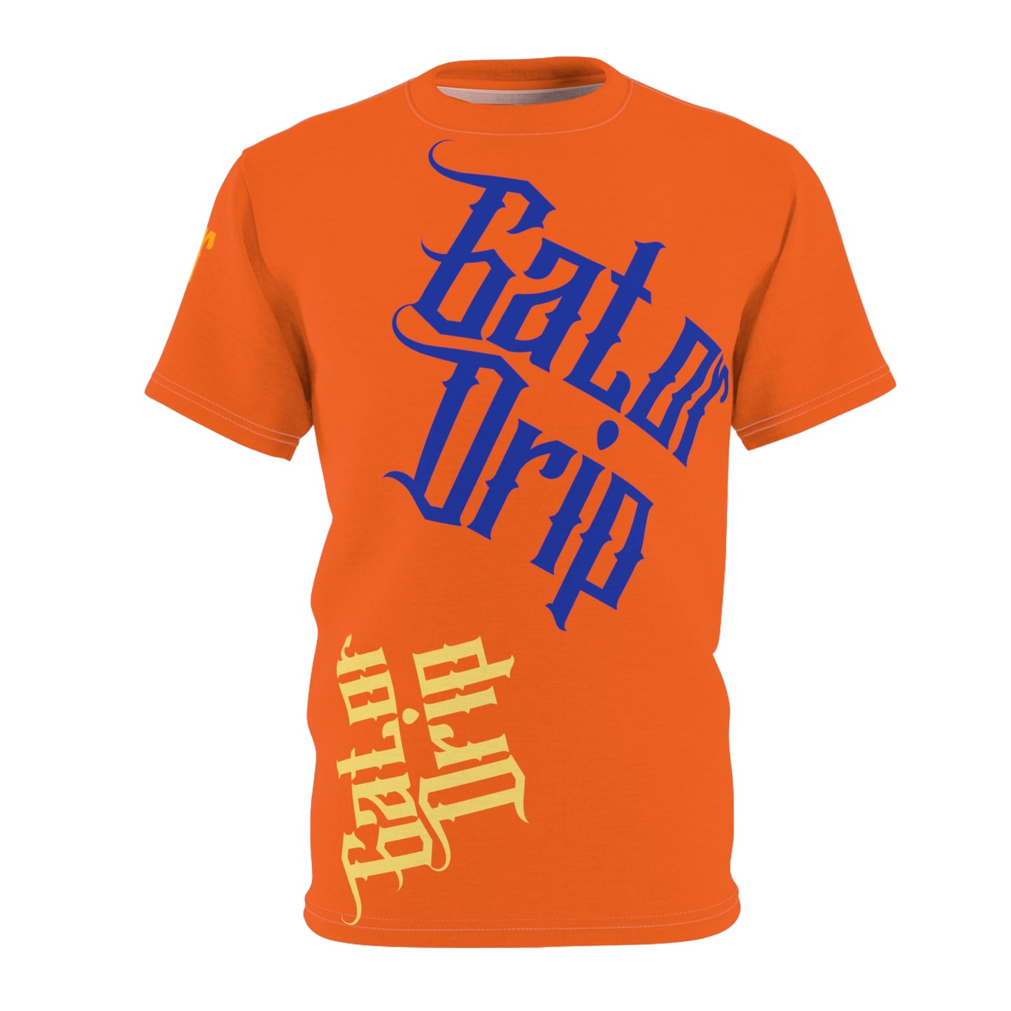 Orange Gator Drip Exclusive Supa-Heavy Excess-Stunna Flex Alligator Playuz Limited Edition OG Multi-Logo Rich Daddy “Cakewood Baby Took Us Out Tha Gutta" Unisex Cut & Sew Playuz Tee