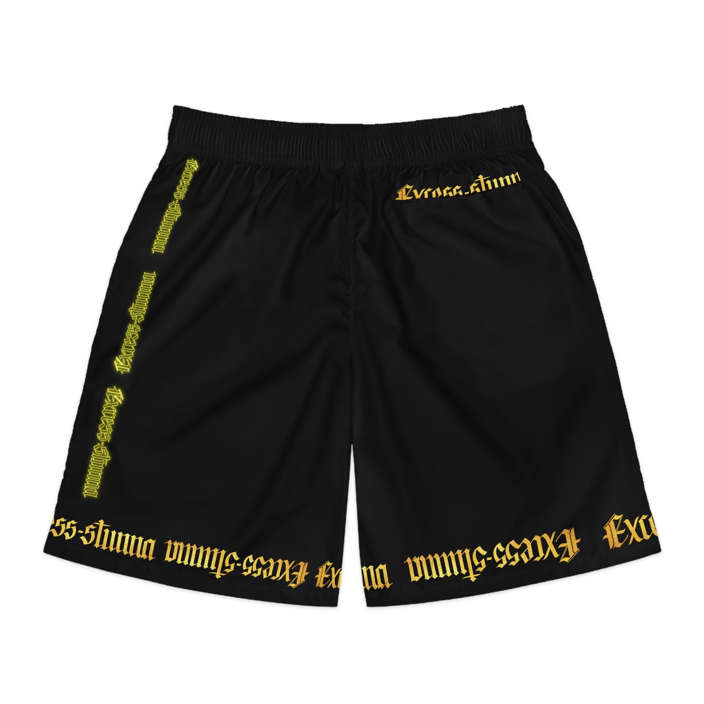 Black Gator Drip Exclusive Supa-Heavy Excess-Stunna Hypa-Flex Limited Edition OG “Excess-Stunna Collection” Men's Jogguz Playuz Shorts