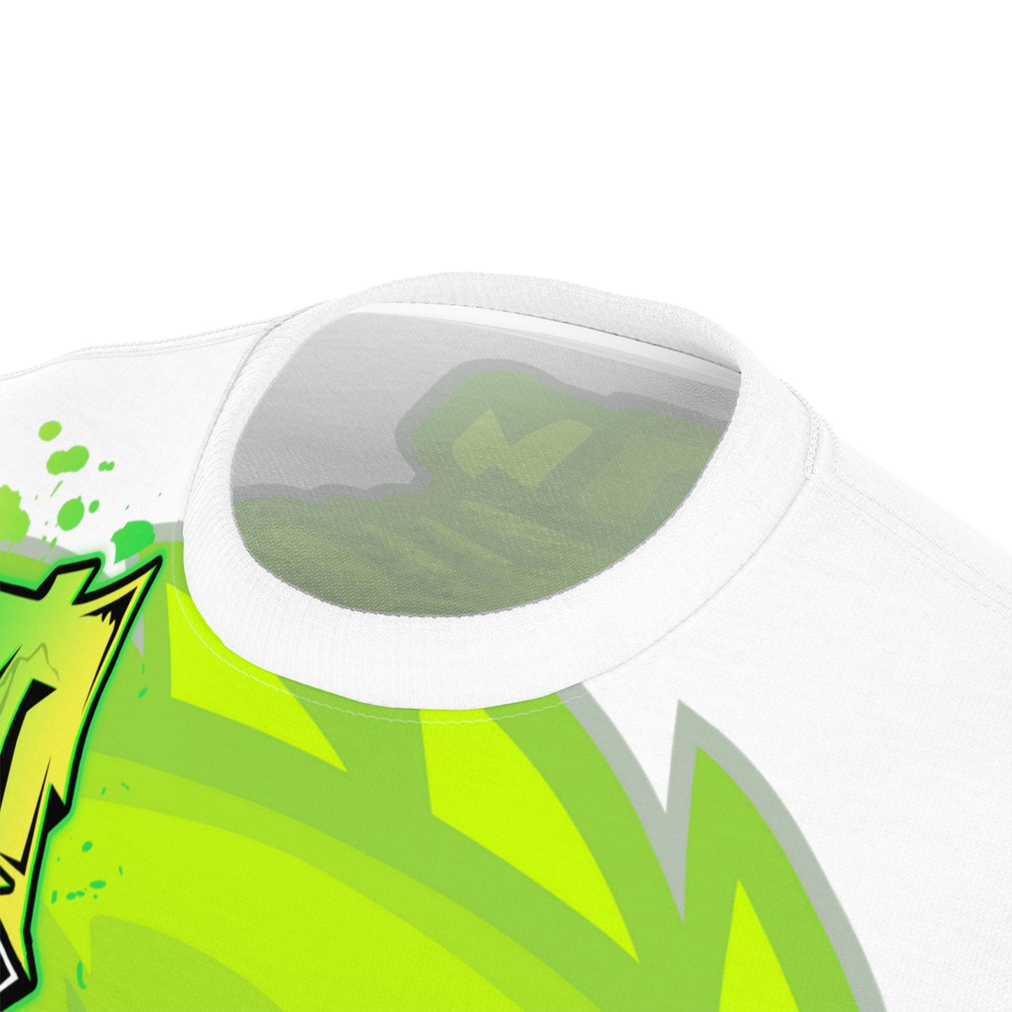 White/Lime Flawdawear Limited Edition OG Flawda Mane “Ribs Cook’n N’ Tha Yard” Unisex Cut & Sew Playuz Tee