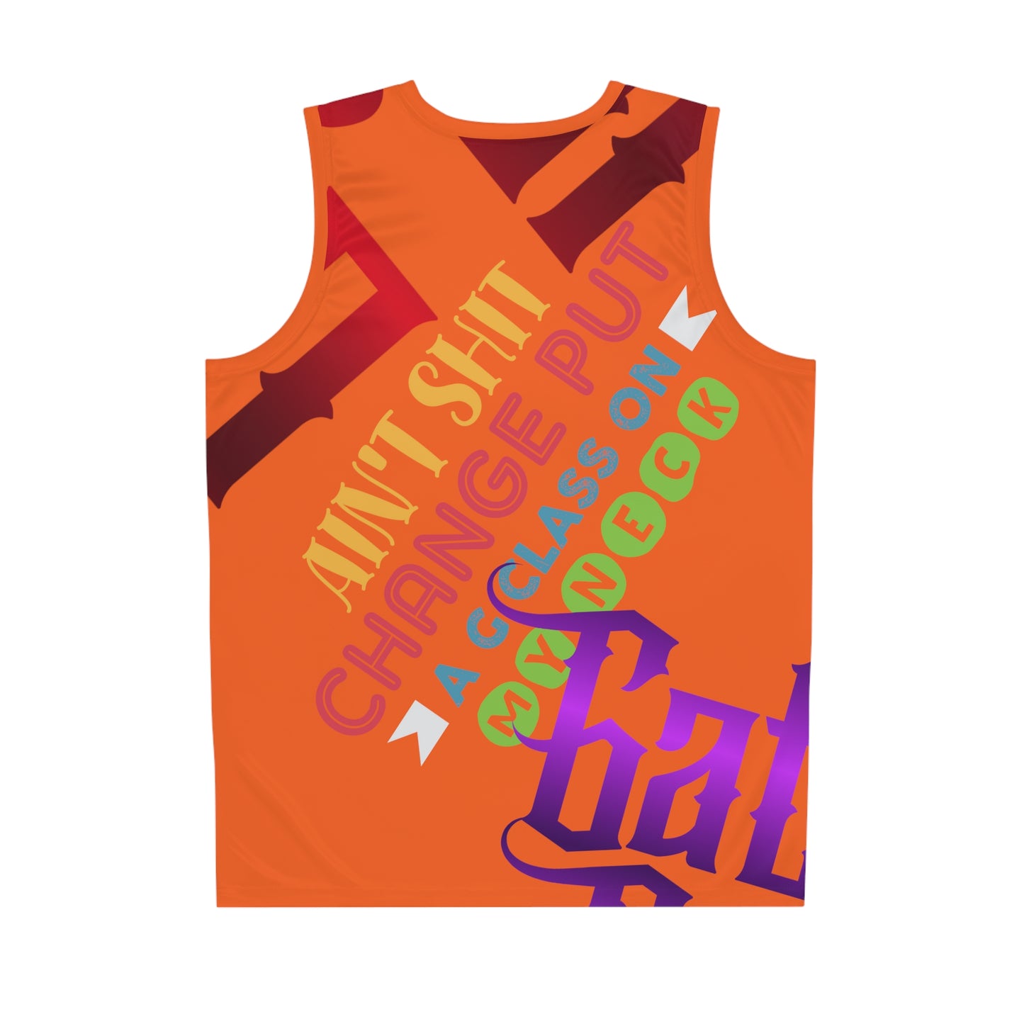 Orange Gator Drip Exclusive Supa-Heavy Excess-Stunna Flex Alligator Playuz Limited Edition OG Multi-Logo Flawda Mane “Ain’t Shit Change Put A G-Class On My Neck” Basketball Playuz Jersey