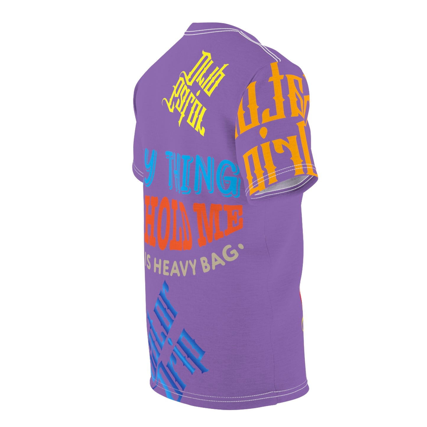 Light Purple Gator Drip Exclusive Supa-Heavy Excess-Stunna Flex Alligator Playuz Limited Edition OG Multi-Logo Rich Daddy “Only Thing Dat Hold Me Back Is Heavy Bag" Unisex Cut & Sew Playuz Tee