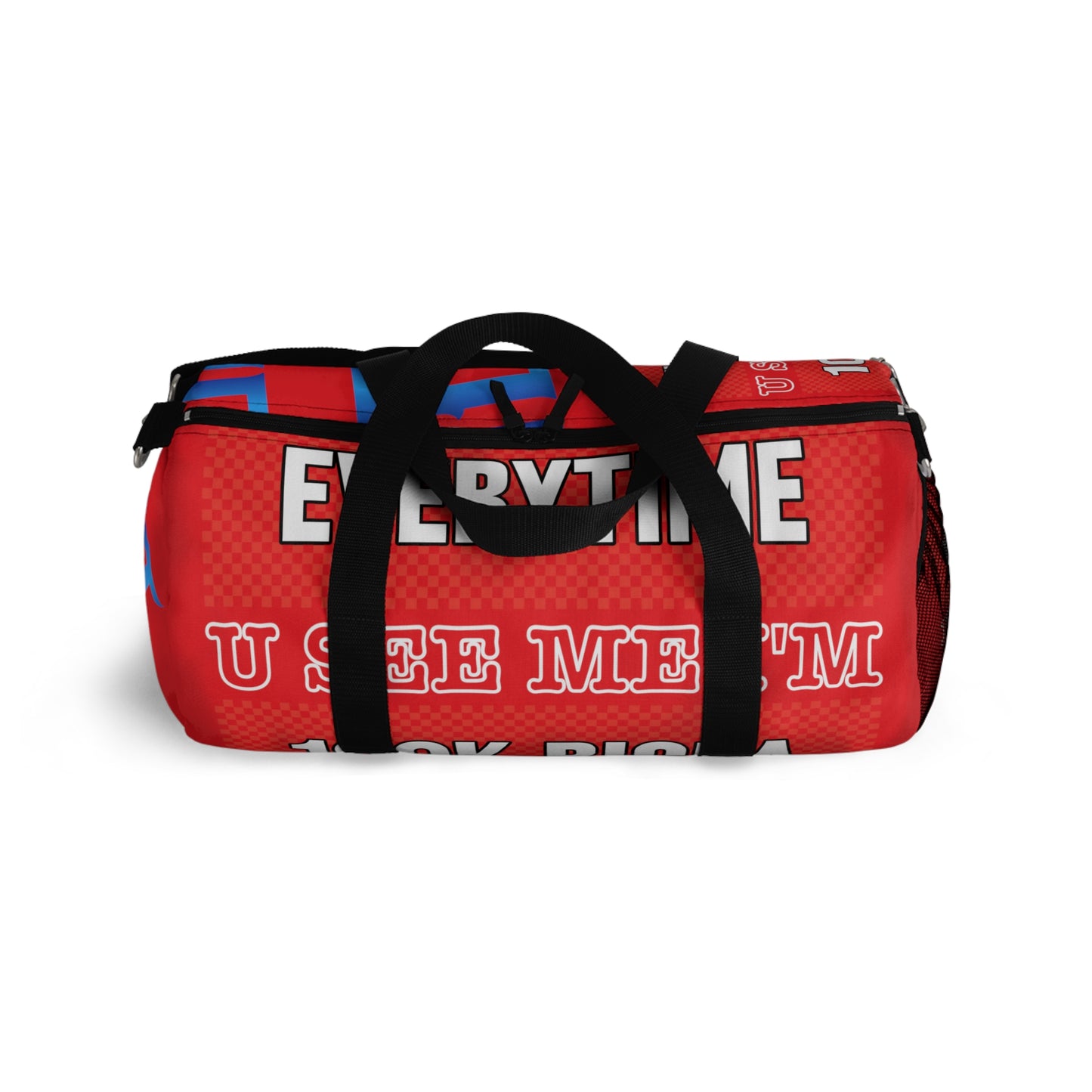 Red Gator Drip Exclusive Supa-Heavy Excess-Stunna Hypa-Flex Alligator Playuz Limited Edition OG Rich Daddy "Everytime U See Me I'm 100k Richa" Duffle Playuz Bag