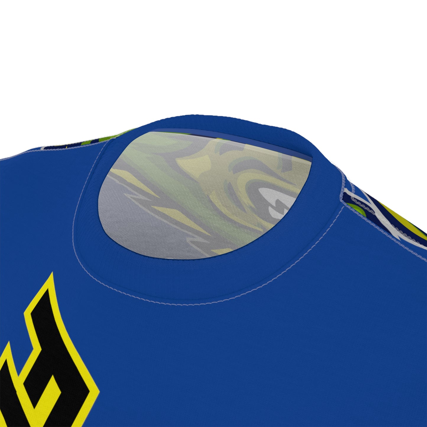 Dark Blue Flawdawear Limited Edition OG Rich Daddy “Got Money Wit Tha Dinosaurs” Unisex Cut & Sew Playuz Tee