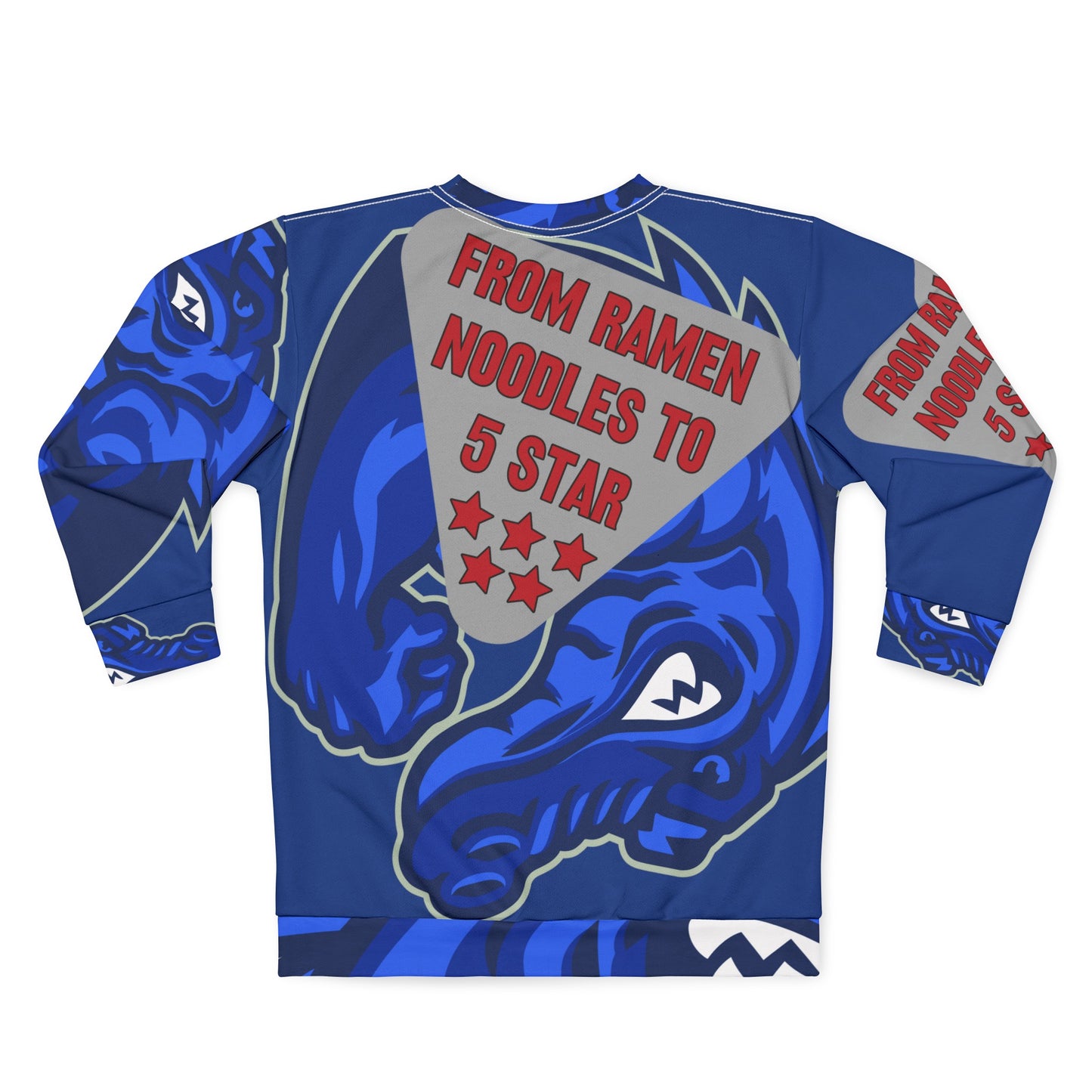 Blue Flawdawear Limited Edition OG Flawda Mane “From Ramen Noodles To 5 Star” Unisex Playuz Sweatshirt