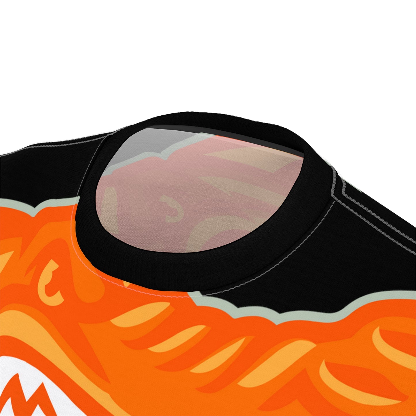 Black/Orange Flawdawear Limited Edition OG Flawda Mane “Ribs Cook’n N’ Tha Yard” Unisex Cut & Sew Playuz Tee