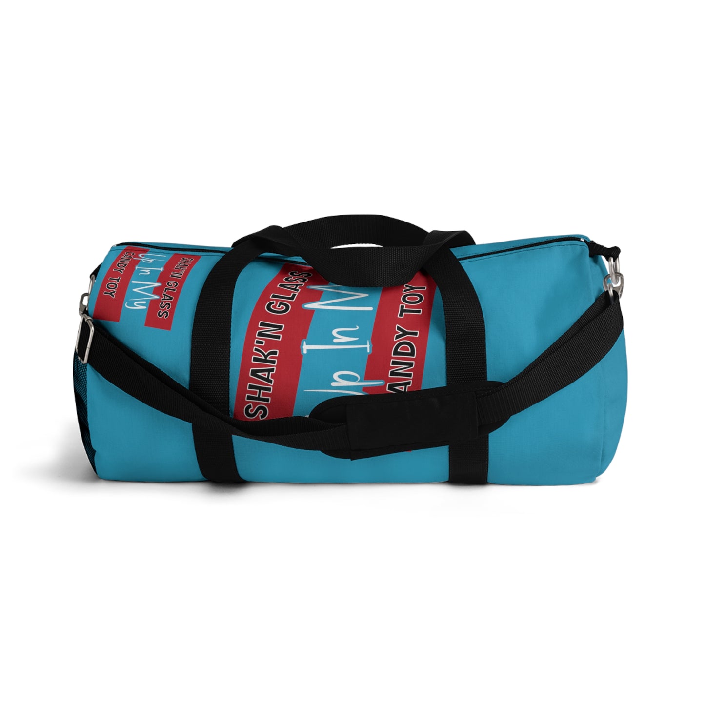 Turquoise Flawdawear Limited Edition OG Flawda Mane “Shak’n Glass Up In My Candy Toy” Duffle Playuz Bag
