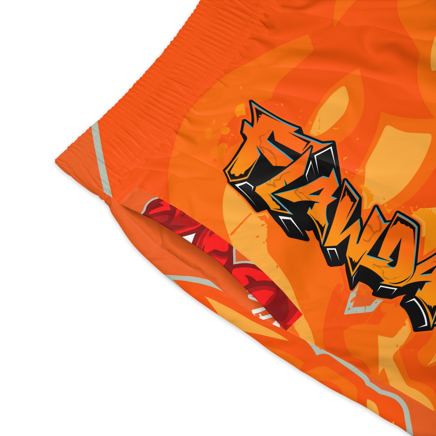 Orange Flawdawear Limited Edition OG Alligator Playuz “Flawda Mane Put Dat Smoke On You” Men’s Jogguz Playuz Shorts