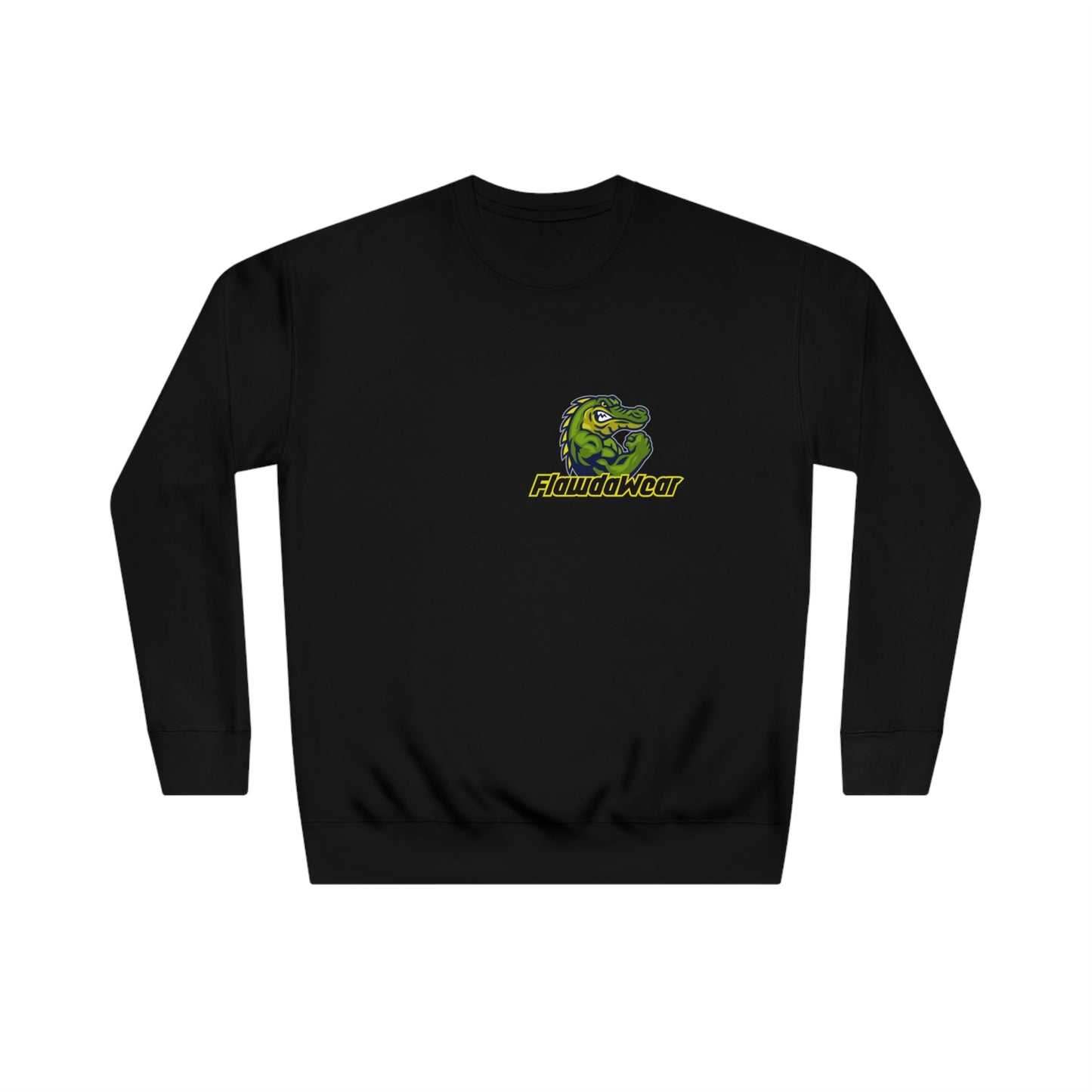 Black Flawdawear Limited Edition OG Rich Daddy "White Baby Da Bidnes" Unisex Crew Playuz Sweatshirt