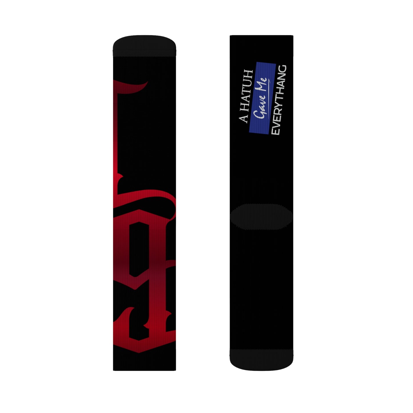 Black Gator Drip Supa-Heavy Excess-Stunna Hypa-Flex Limited Edition OG Flawda Mane “A Hatuh Gave Me Everythang” Medium Playuz Socks