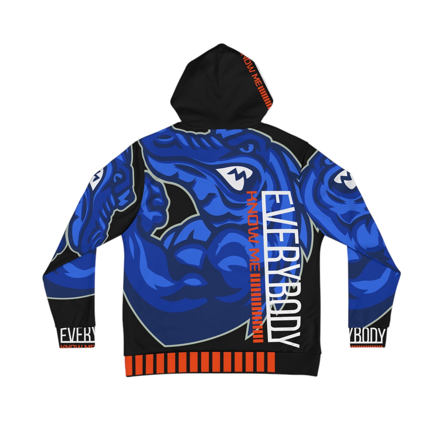 Black/Blue Flawdawear Limited Edition OG Flawda Mane “Everybody Know Me” Men's Playuz Hoodie
