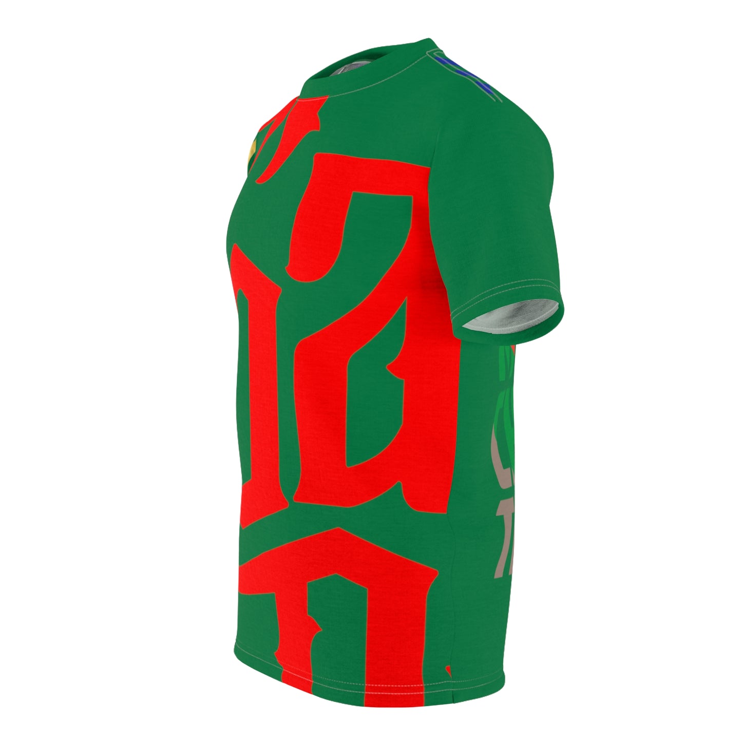 Dark Green Gator Drip Exclusive Supa-Heavy Excess-Stunna Flex Alligator Playuz Limited Edition OG Multi-Logo Flawda Mane “Gator In My Yard Chevy In Tha Back" Unisex Cut & Sew Playuz Tee