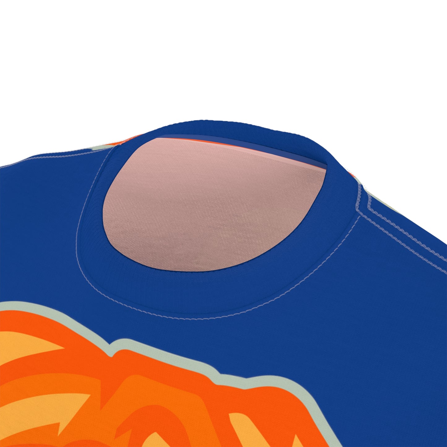 Blue/Orange Flawdawear Limited Edition OG Flawda Mane “Ribs Cook’n N’ Tha Yard” Unisex Cut & Sew Playuz Tee