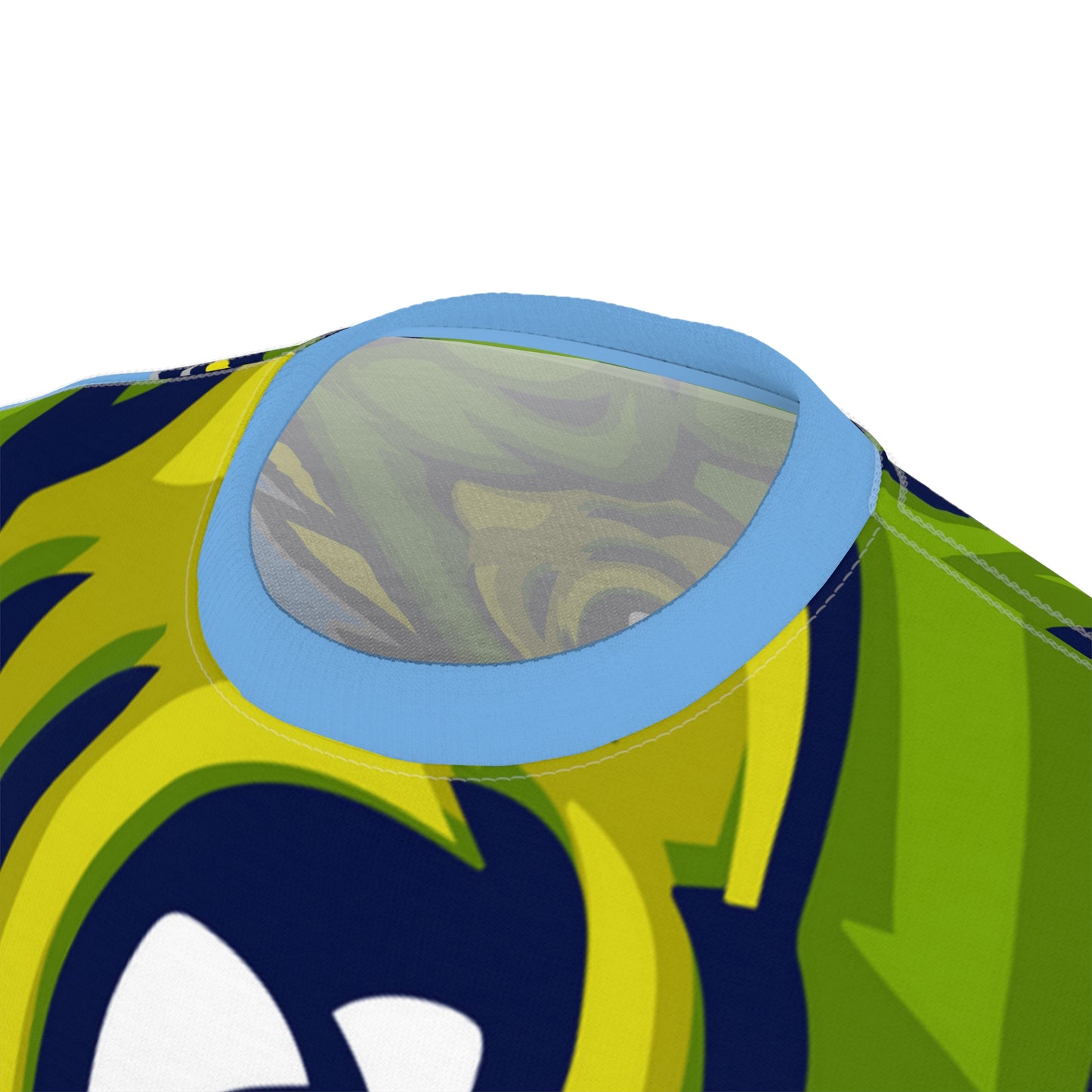 Light Blue Flawdawear Limited Edition OG Rich Daddy “Gone All Tha Way In Tha Paint” Unisex Cut & Sew Playuz Tee