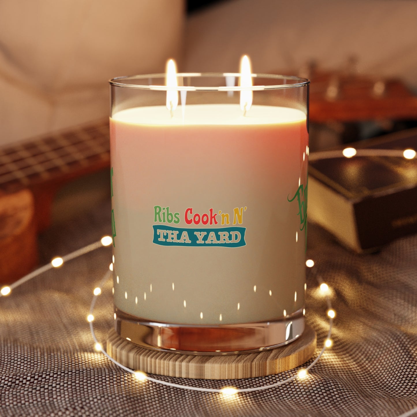 Ocean Mist N' Moss Gator Drip Heavy-Stunna Flex "Ribs Cook'n N' Tha Yard" Limited Edition OG Flawda Mane Scented Playuz Candle
