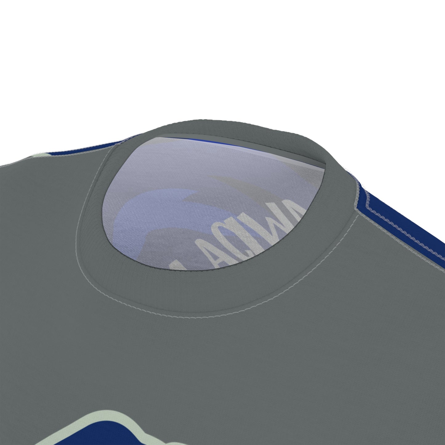 Dark Grey/Blue Flawdawear Limited Edition OG Alligator Playuz “Flawda Mane Put Dat Smoke On You” Unisex Cut & Sew Playuz Tee