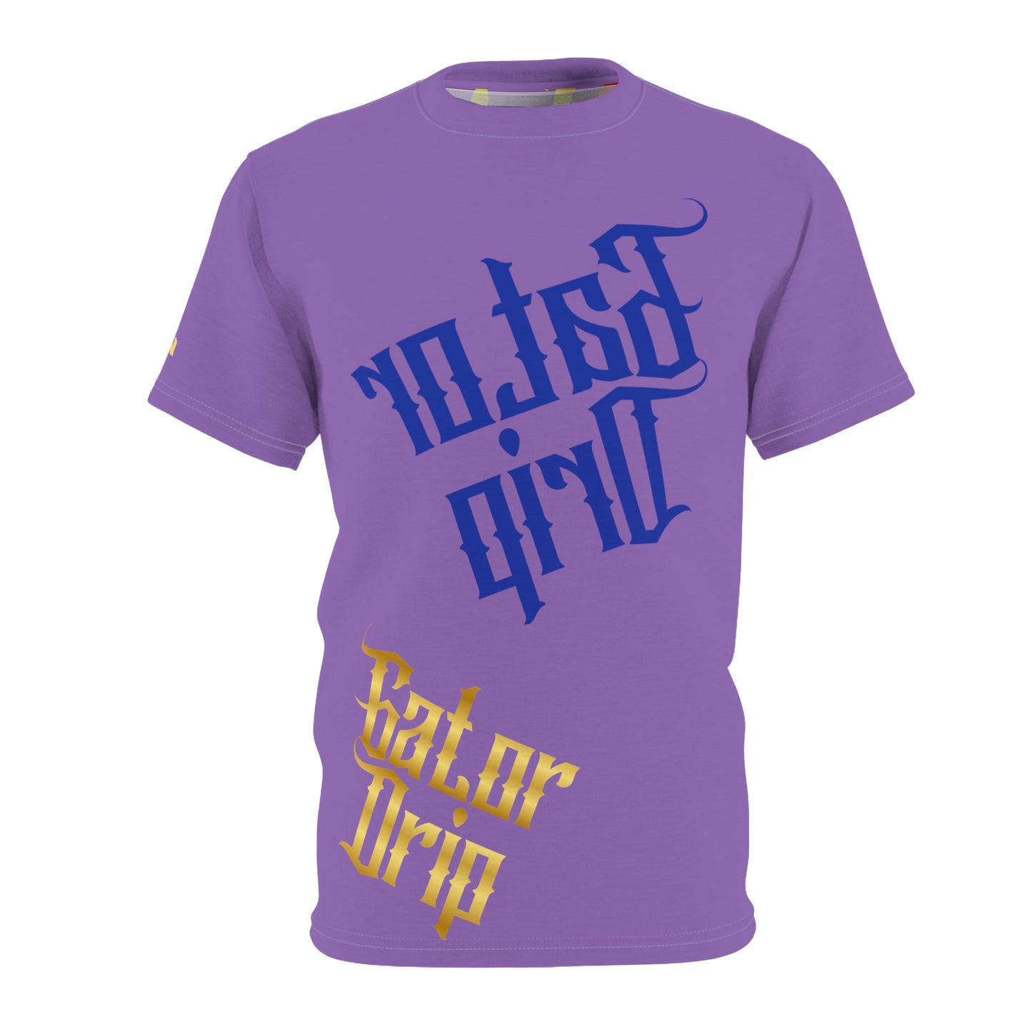 Light Purple Gator Drip Exclusive Supa-Heavy Excess-Stunna Flex Alligator Playuz Limited Edition OG Multi-Logo Rich Daddy “Reflection Of Tha Hatuh On My Chest B" Unisex Cut & Sew Playuz Tee
