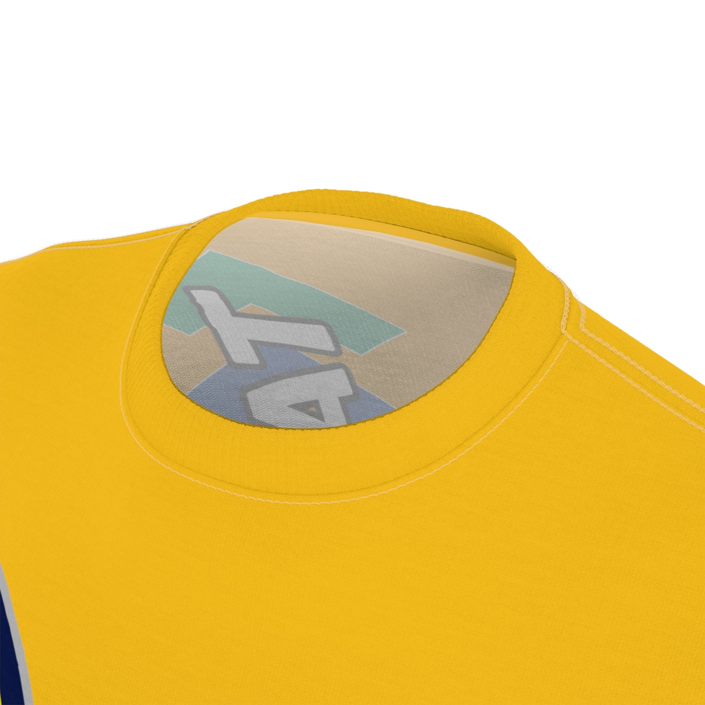 Yellow Flawdawear Limited Edition OG Rich Daddy “Tawn Bags” Unisex Cut & Sew Playuz Tee