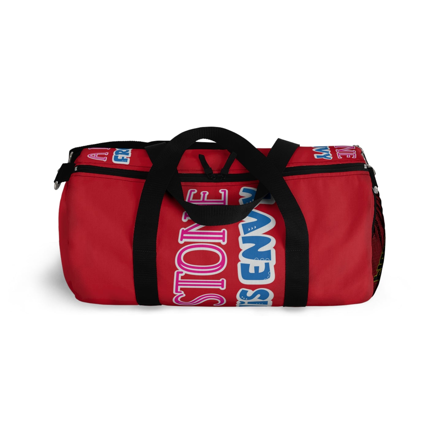 Dark Red Flawdawear Limited Edition OG Rich Daddy “A Hatuh Stone Frozen In His Envy” Duffle Playuz Bag