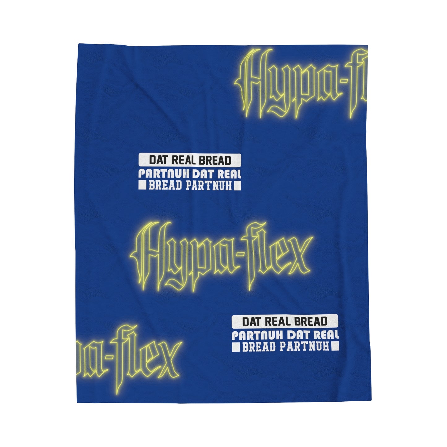 Dark Blue Gator Drip Exclusive Supa-Heavy Excess-Stunna Hypa-Flex Limited Edition OG Alligator Playuz “Dat Real Bread Partnuh Dat Real Bread Partnuh” Velveteen Plush Playuz Blanket