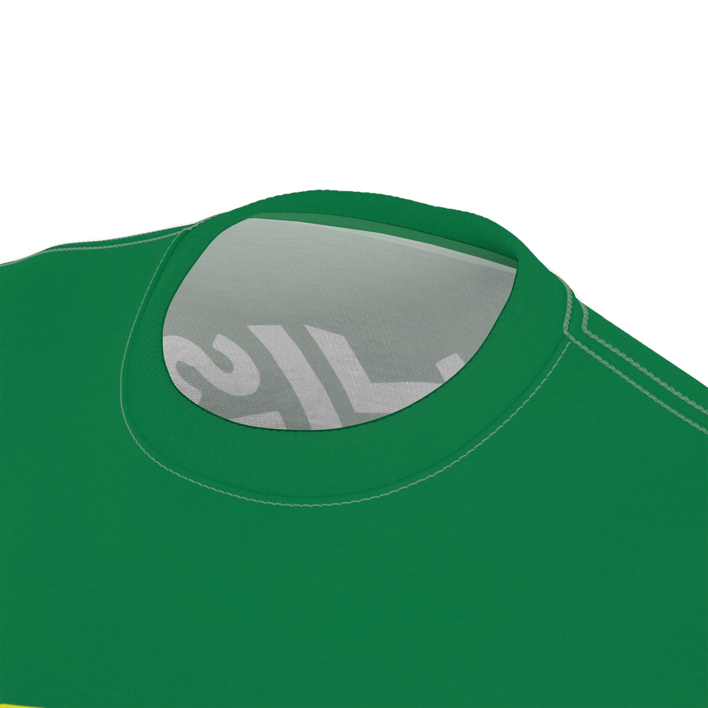 Dark Green Flawdawear Flawda Mane “On A Lake Wit Tha Skis” Limited Edition OG Unisex Cut & Sew Playuz Tee