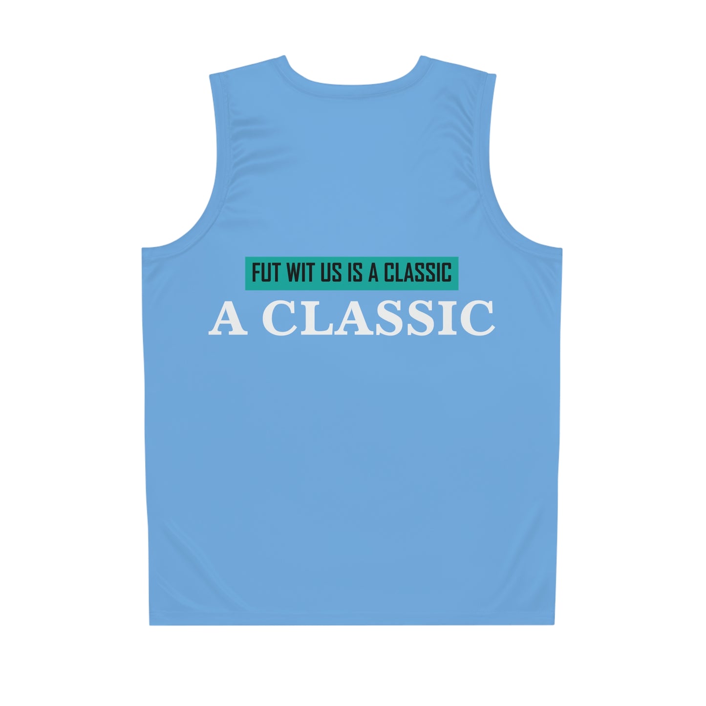 Light Blue Flawdawear x Gator Drip Pure-Flex "Fut Wit Us Is A Classic" Alligator Papuh Basketball Playuz Jersey