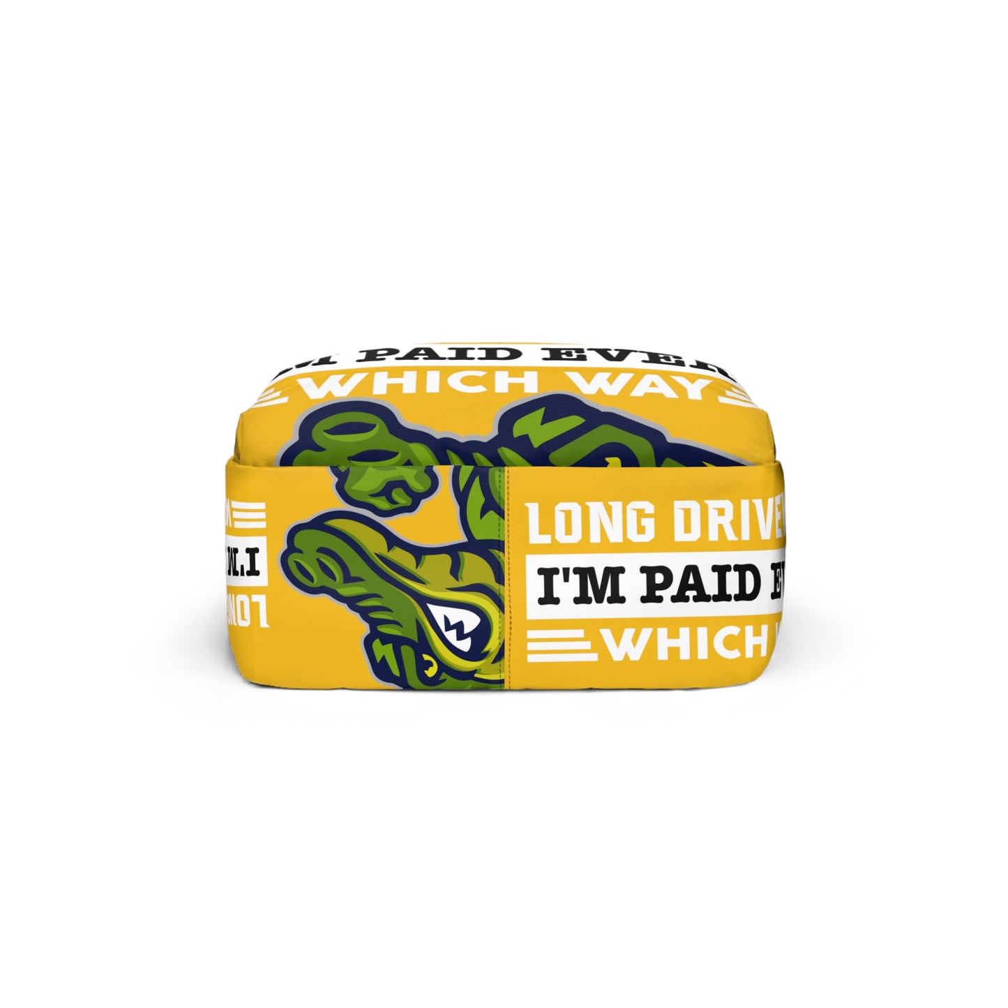 Yellow Flawdawear Limited Edition OG Alligator Playuz "Long Driveways I'm Paid Every Which Way" Classic Backpack