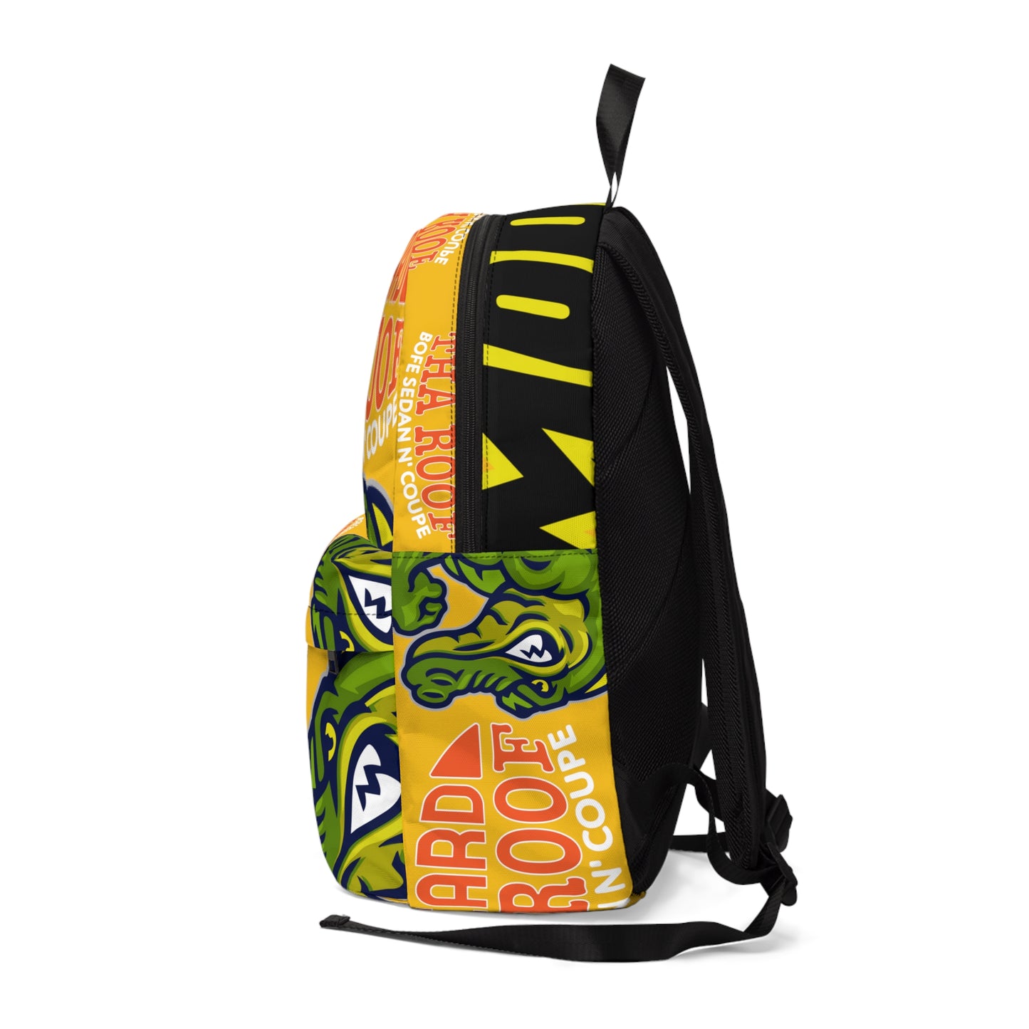 Yellow Flawdawear Limited Edition OG Alligator Playuz "Discard Tha Roof Bofe Sedan N' Coupe" Classic Backpack