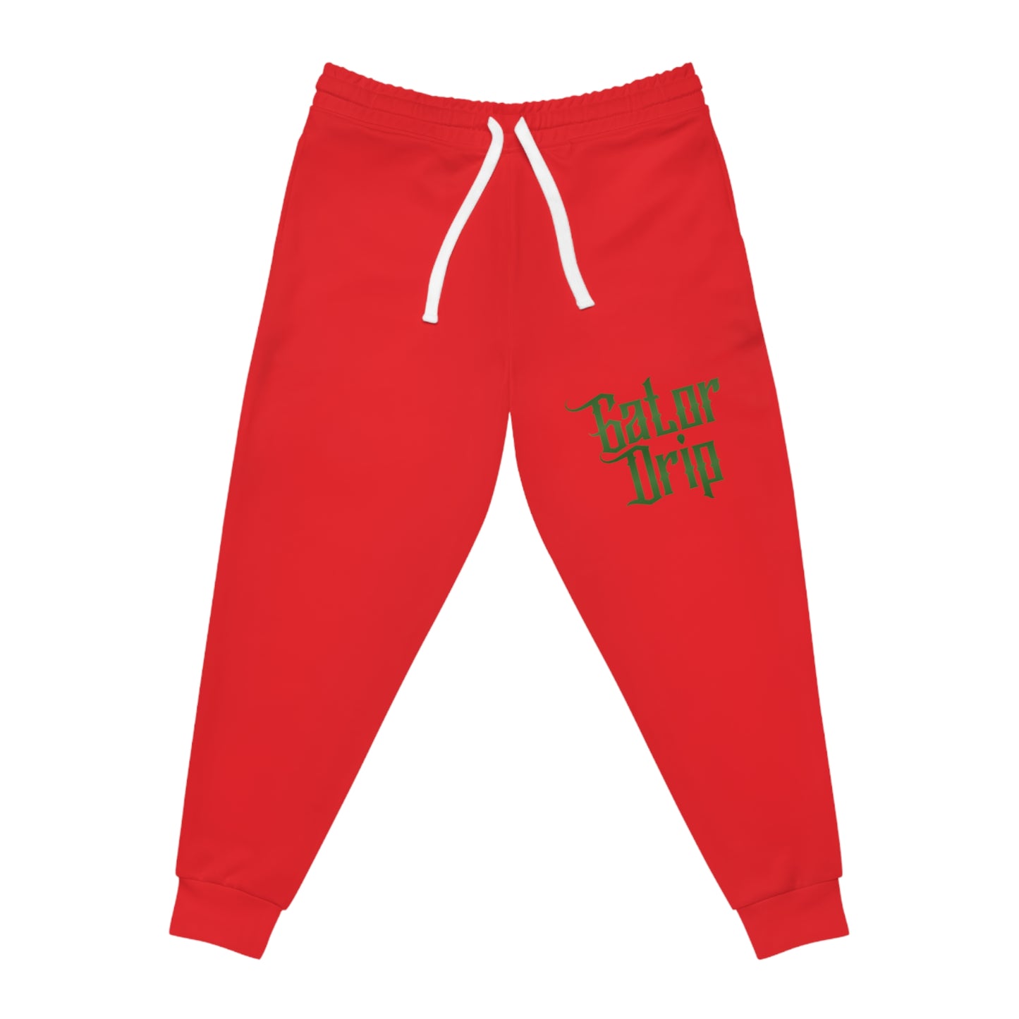Red Flawdawear x Gator Drip Supa-Heavy Excess-Stunna Hypa-Flex Limited Edition OG Alligator Playuz "Fut Wit Us Is A Classic" Athletic Playuz Joggers