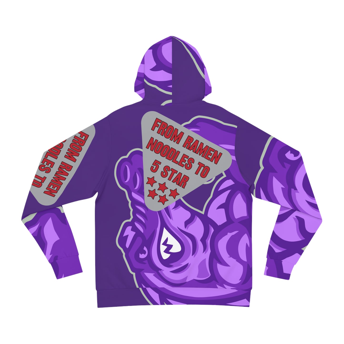 Purple Flawdawear Limited Edition OG Flawda Mane “From Ramen Noodles To 5 Star” Unisex Fashion Playuz Hoodie