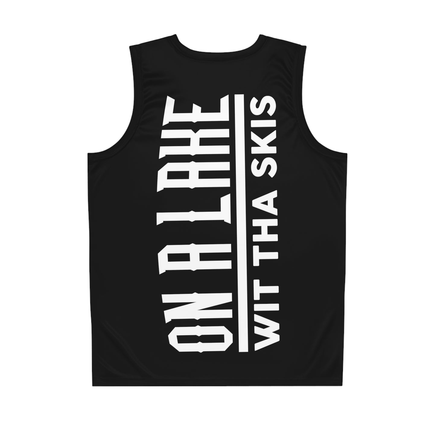 Black Flawdawear Flawda Mane “On A Lake Wit Tha Skis” Limited Edition OG Men’s Basketball Playuz Jersey