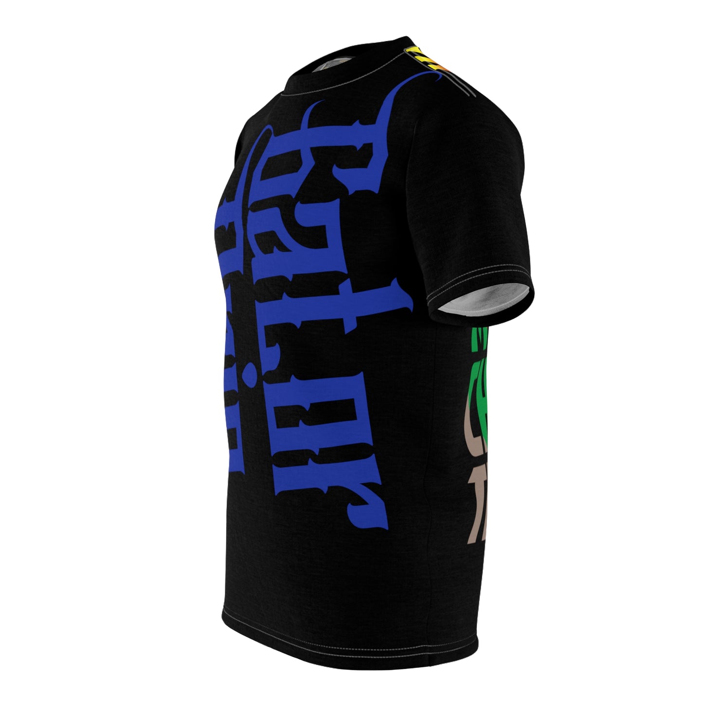 Black Grey Drip Exclusive Supa-Heavy Excess-Stunna Flex Alligator Playuz Limited Edition OG Multi-Logo Flawda Mane “Gator In My Yard Chevy In Tha Back" Unisex Cut & Sew Playuz Tee