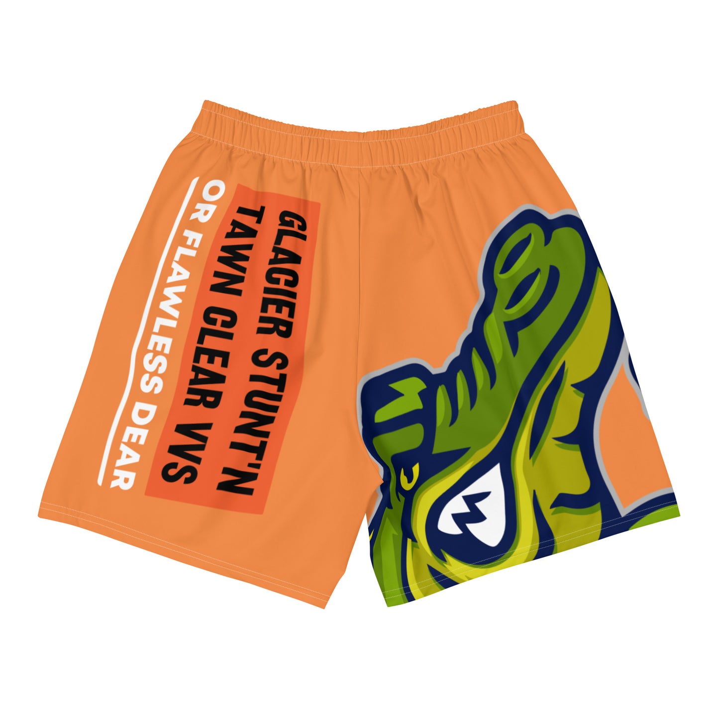 Flamenco Flawdawear Limited Edition OG Rich Daddy “Glacier Stunt’n Tawn Clear VVS Or Flawless Dear” Men’s Athletic Playuz Shorts