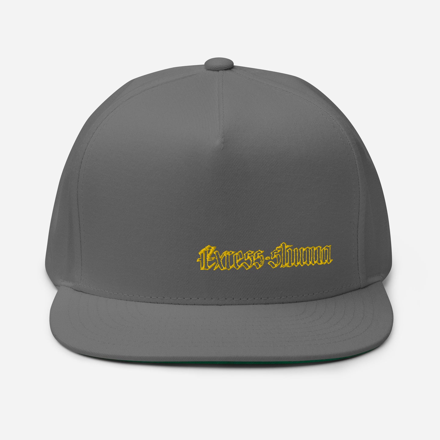 Grey Gator Drip Exclusive Supa-Heavy Excess-Stunna Hypa-Flex Limited Edition OG "Excess-Stunna Collection" Flat Bill Playuz Cap