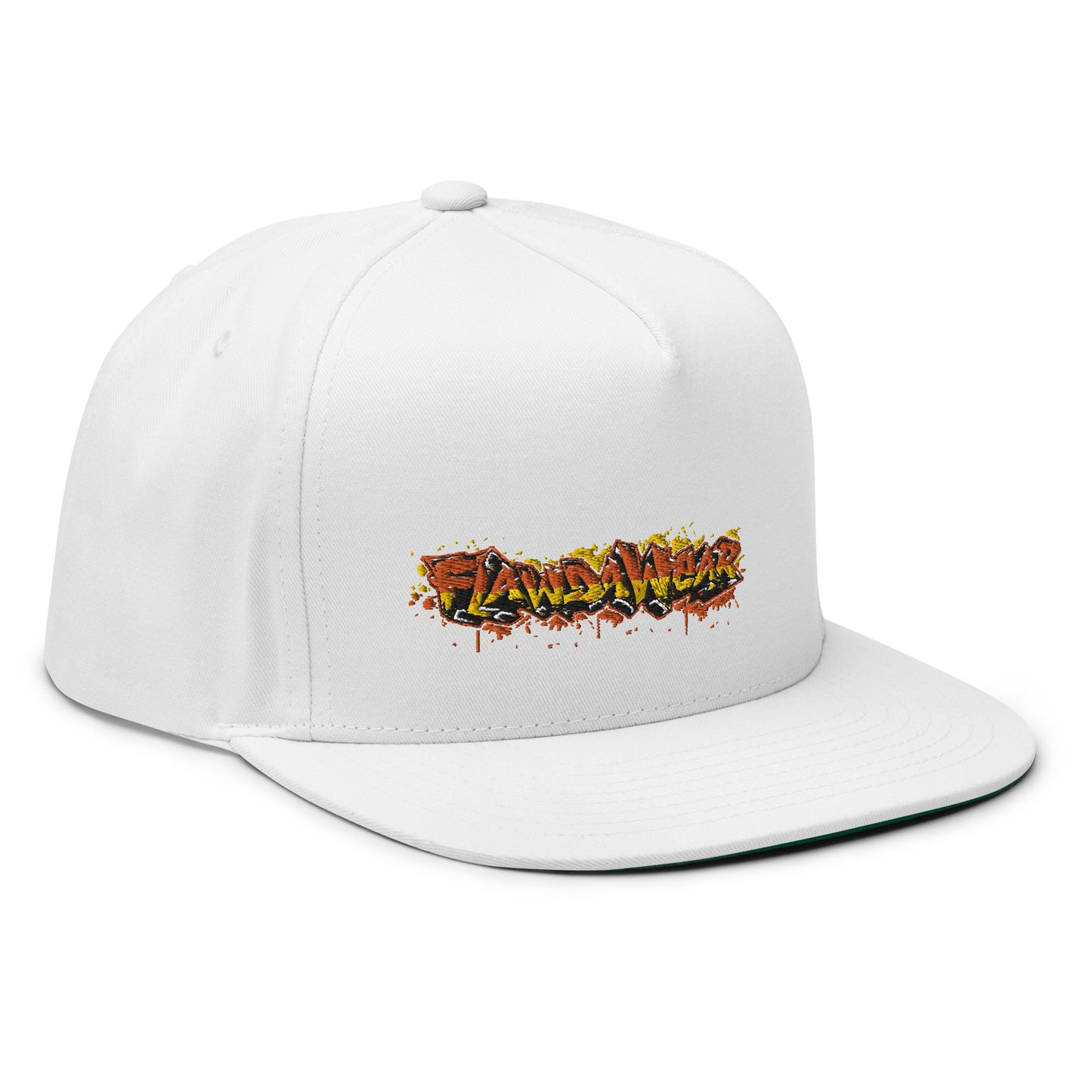 White Flawdawear Limited Edition OG Flat Bill Playuz Cap