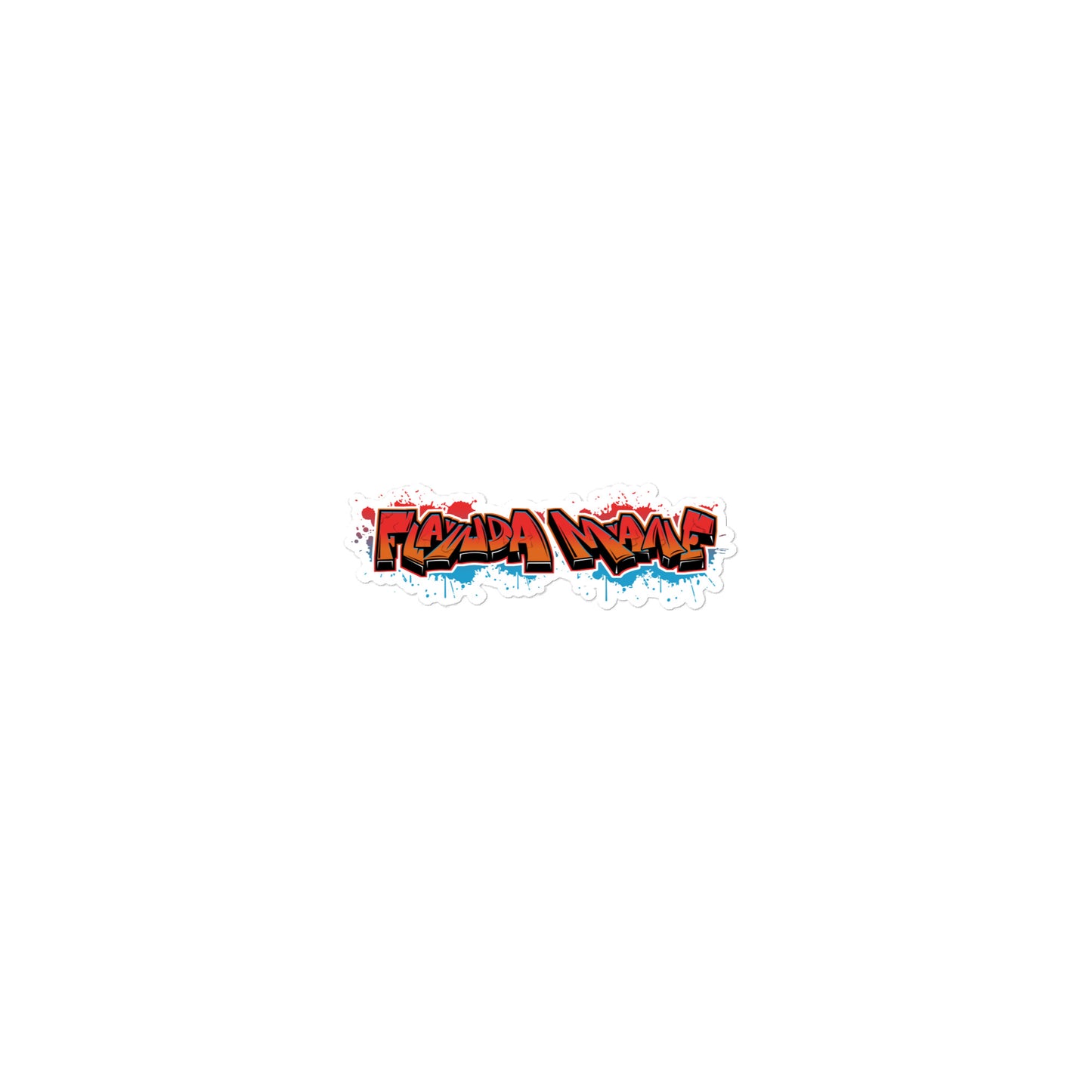 Flawdawear Limited Edition OG Flawda Mane Grafitti Logo Sticker
