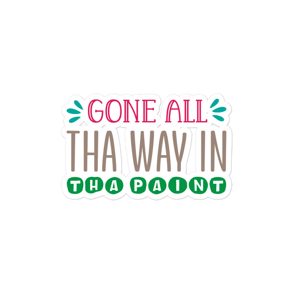 Flawdawear Limited Edition OG Alligator Playuz "Gone All Tha Way In Tha Paint" Sticker