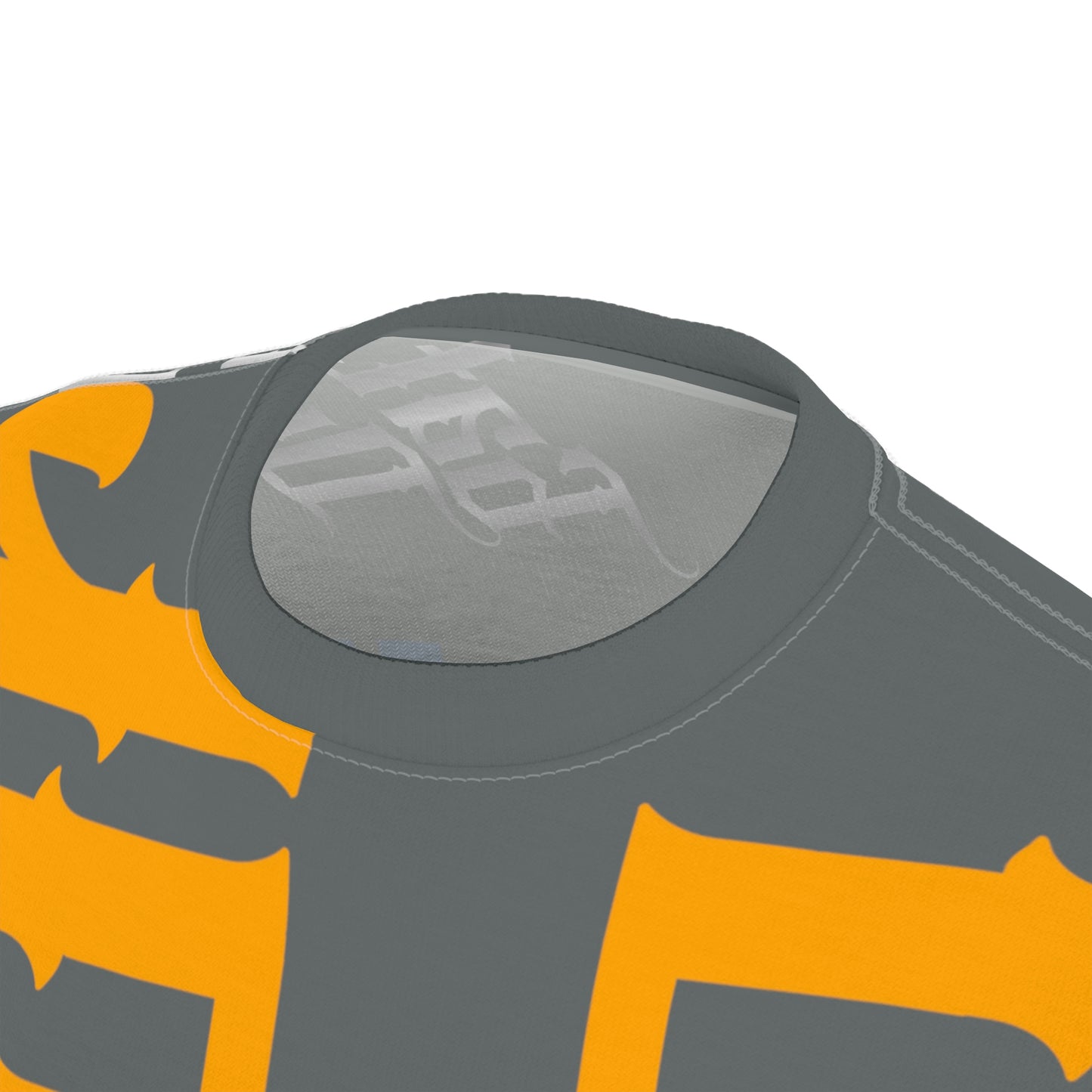 Dark Grey Drip Exclusive Supa-Heavy Excess-Stunna Flex Alligator Playuz Limited Edition OG Multi-Logo Flawda Mane “Gator In My Yard Chevy In Tha Back" Unisex Cut & Sew Playuz Tee