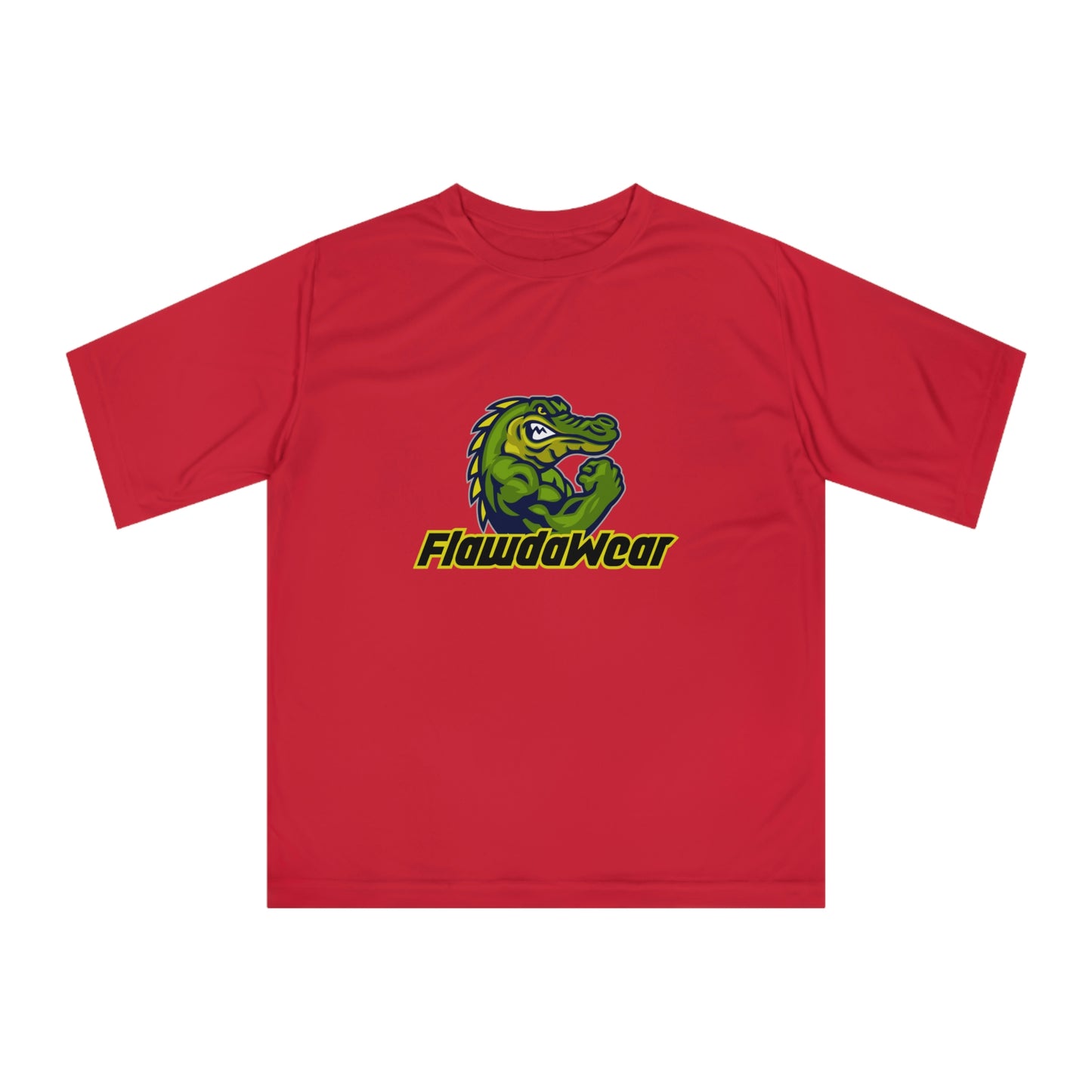 Sport Red Flawdawear Limited Edition OG Rich Daddy "My Papuh Do Push-Ups N' Tha Yard Like A OG" Unisex Zone Performance Playuz T-shirt