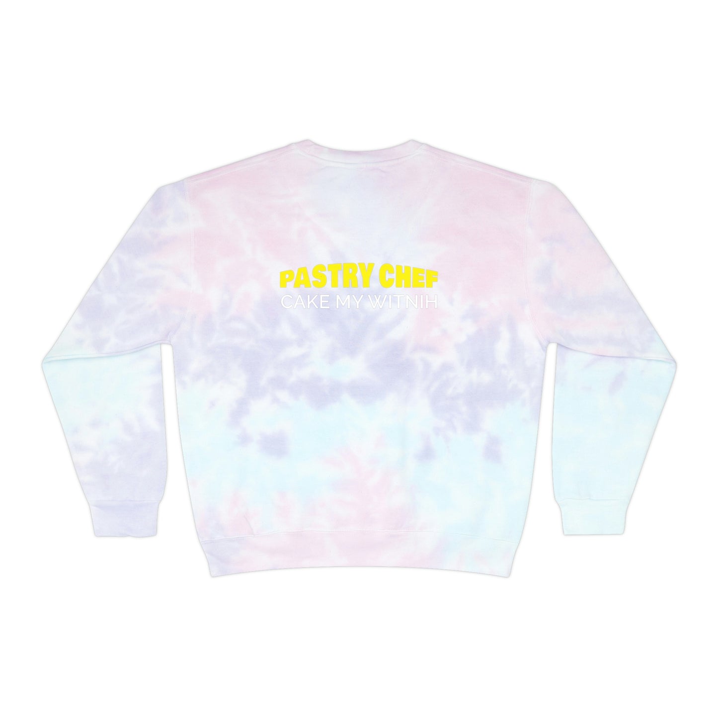 Cotton Candy Flawdawear Limited Edition OG Rich Daddy "Pastry Chef Cake My Witnih" Unisex Tie-Dye Playuz Sweatshirt
