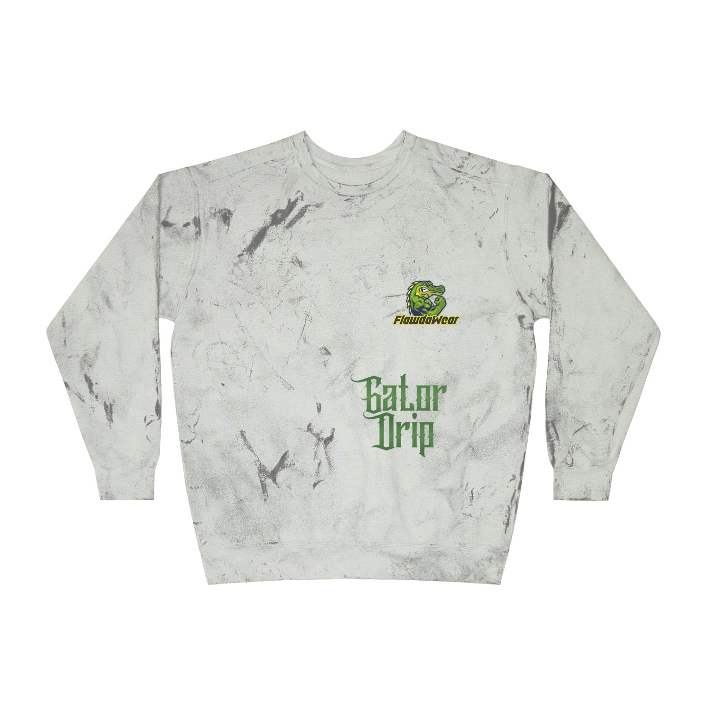 Smoke Flawdawear x Gator Drip Supa-Heavy Excess-Stunna Hypa-Flex Limited Edition OG Flawda Mane "A Hatuh Gave Me Everythang" Unisex Color Blast Crewneck Playuz Sweatshirt