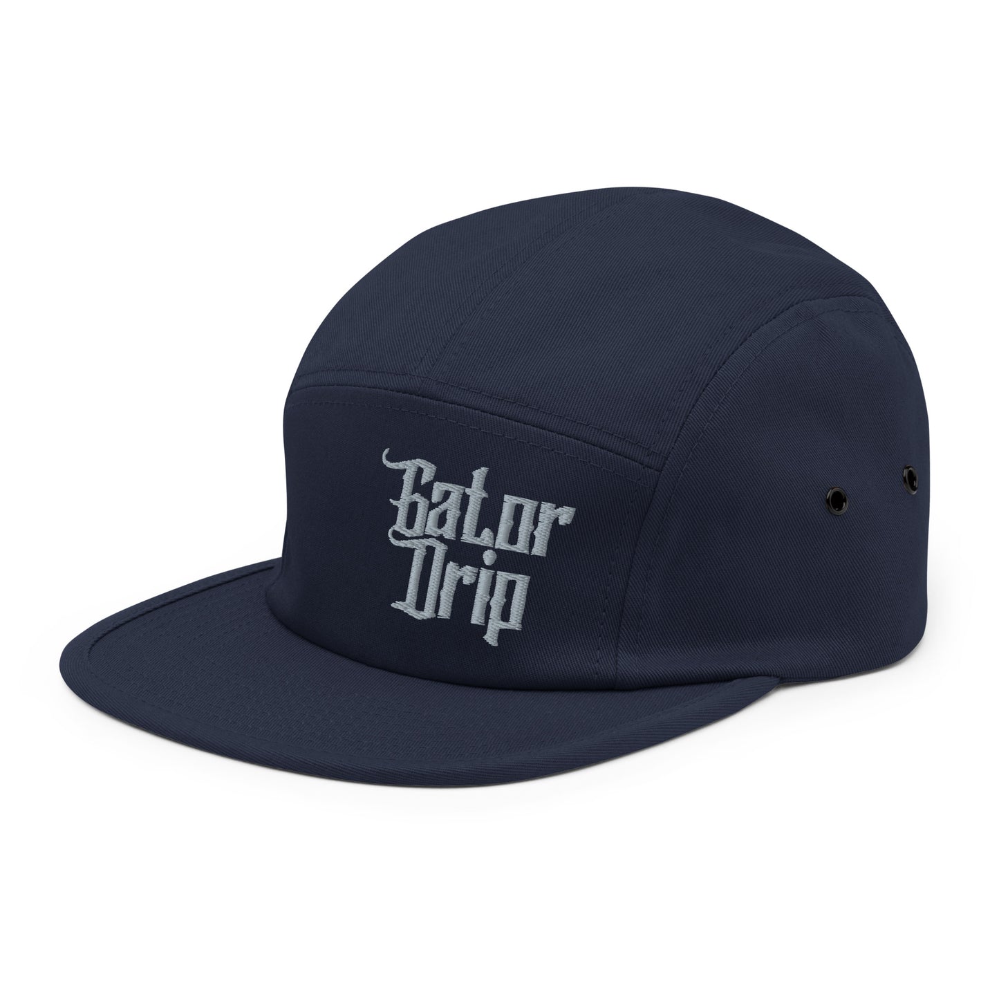 Navy Gator Drip Exclusive Supa-Heavy Excess-Stunna Hypa-Flex Alligator Playuz Limited Edition OG Silver Logo 5 Panel Playuz Cap