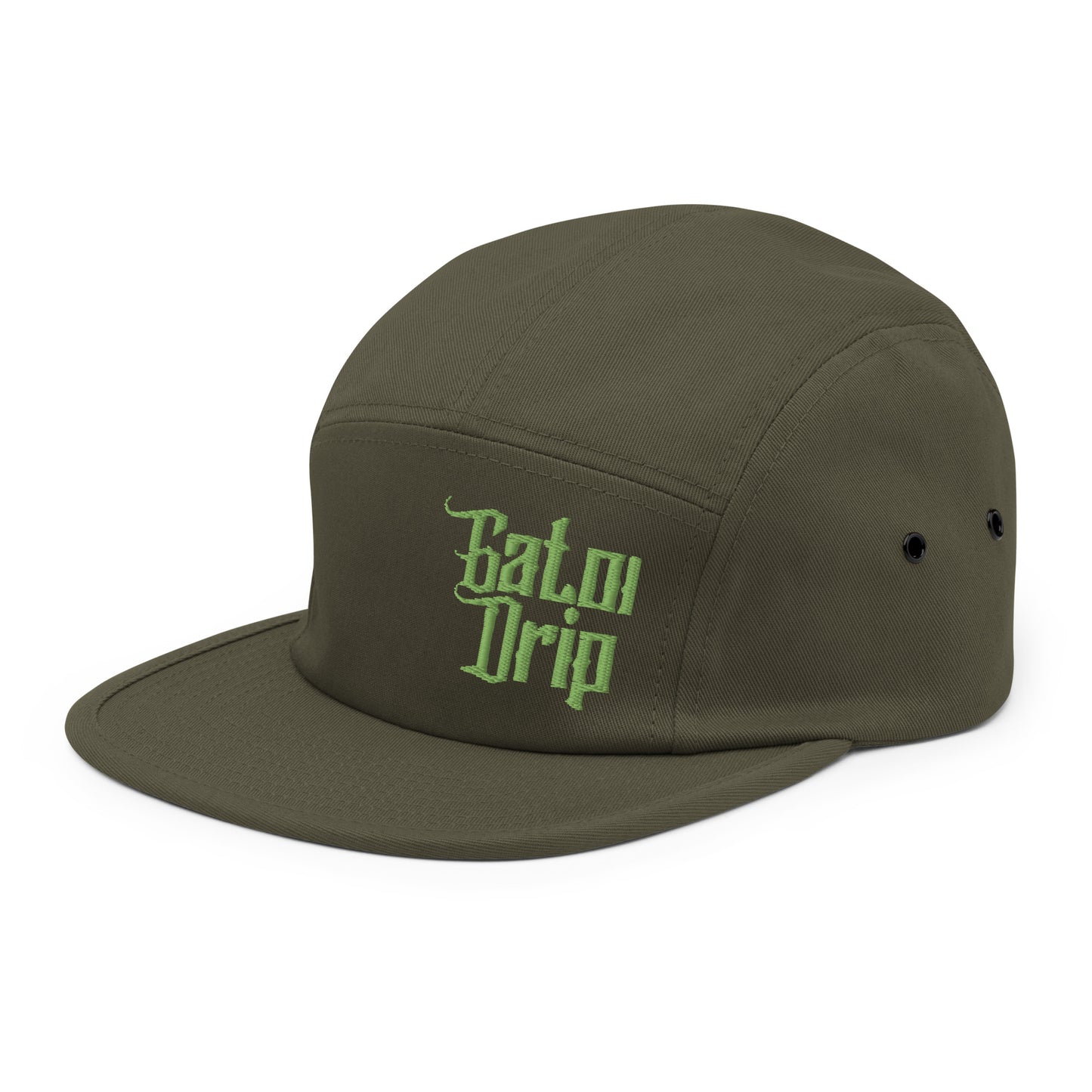 Olive Gator Drip Exclusive Supa-Heavy Excess-Stunna Hypa-Flex Alligator Playuz Limited Edition OG Kiwi Green Logo 5 Panel Playuz Cap