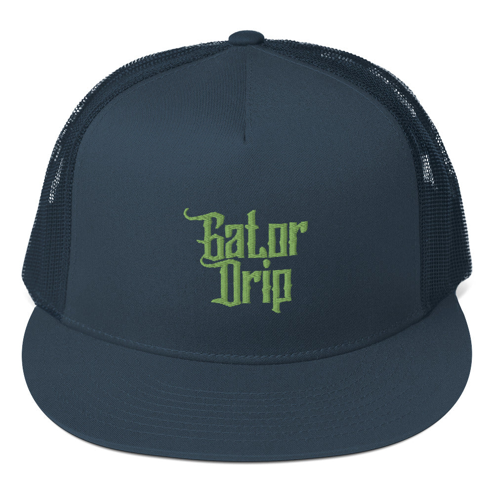 Navy Gator Drip Exclusive Supa-Heavy Excess-Stunna Hypa-Flex Alligator Playuz Limited Edition OG Kiwi Green Logo Trucka Playuz Cap