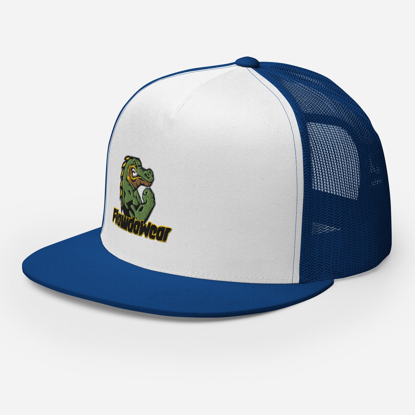 Royal/White/Royal Flawdawear Flawda Mane Limited Edition OG 5 Panel Trucka Playuz Hat