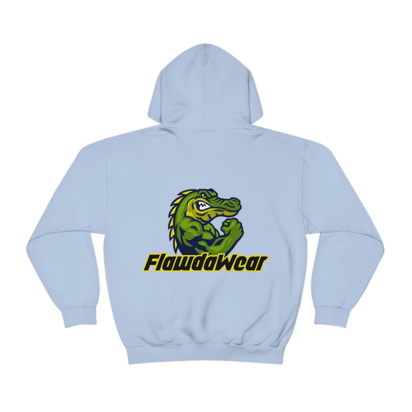 Light Blue Flawdawear Limited Edition OG Alligator Playuz "Alligator Rock" Hooded Playuz Sweatshirt