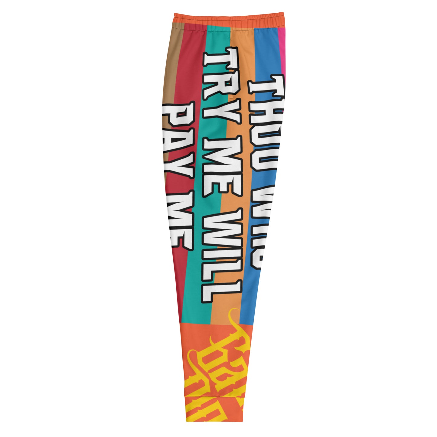 Outrageous Orange Gator Drip Exclusive Supa-Heavy Excess-Stunna Flex Alligator Playuz Limited Edition OG Multi-Logo Rich Daddy “Thou Who Try Me Will Pay Me" Men’s Playuz Jogguz