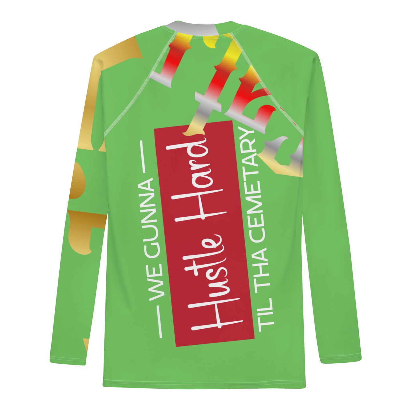 Mantis Gator Drip Exclusive Supa-Heavy Excess-Stunna Flex Alligator Playuz Limited Edition OG Multi-Logo Flawda Mane “We Gunna Hustle Hard Til Tha Cemetary” Men’s Playuz Rash Guard