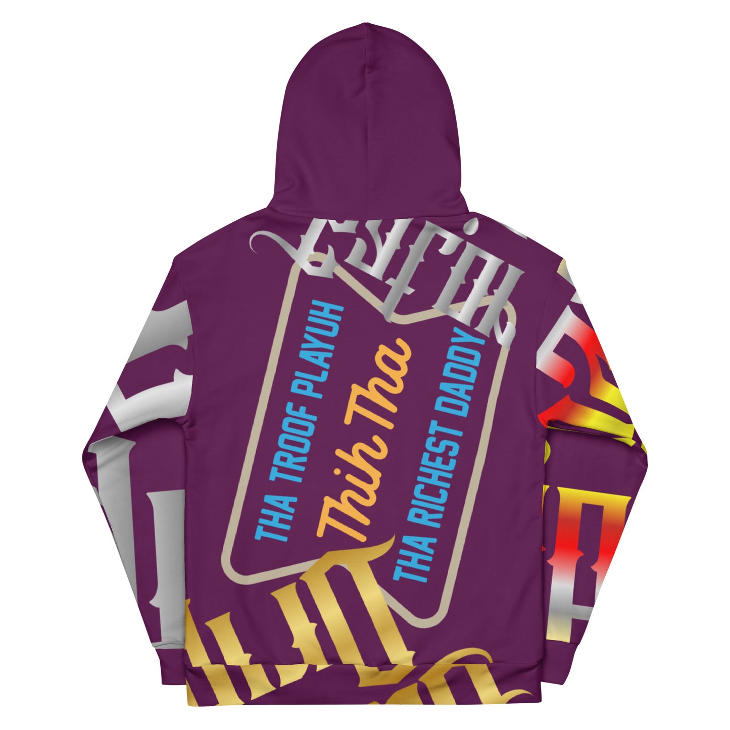 Dino Purp Gator Drip Exclusive Supa-Heavy Excess-Stunna Flex Alligator Playuz Limited Edition OG Multi-Logo Rich Daddy “Tha Troof Playuh Thih Tha Richest Daddy” Unisex Playuz Hoodie