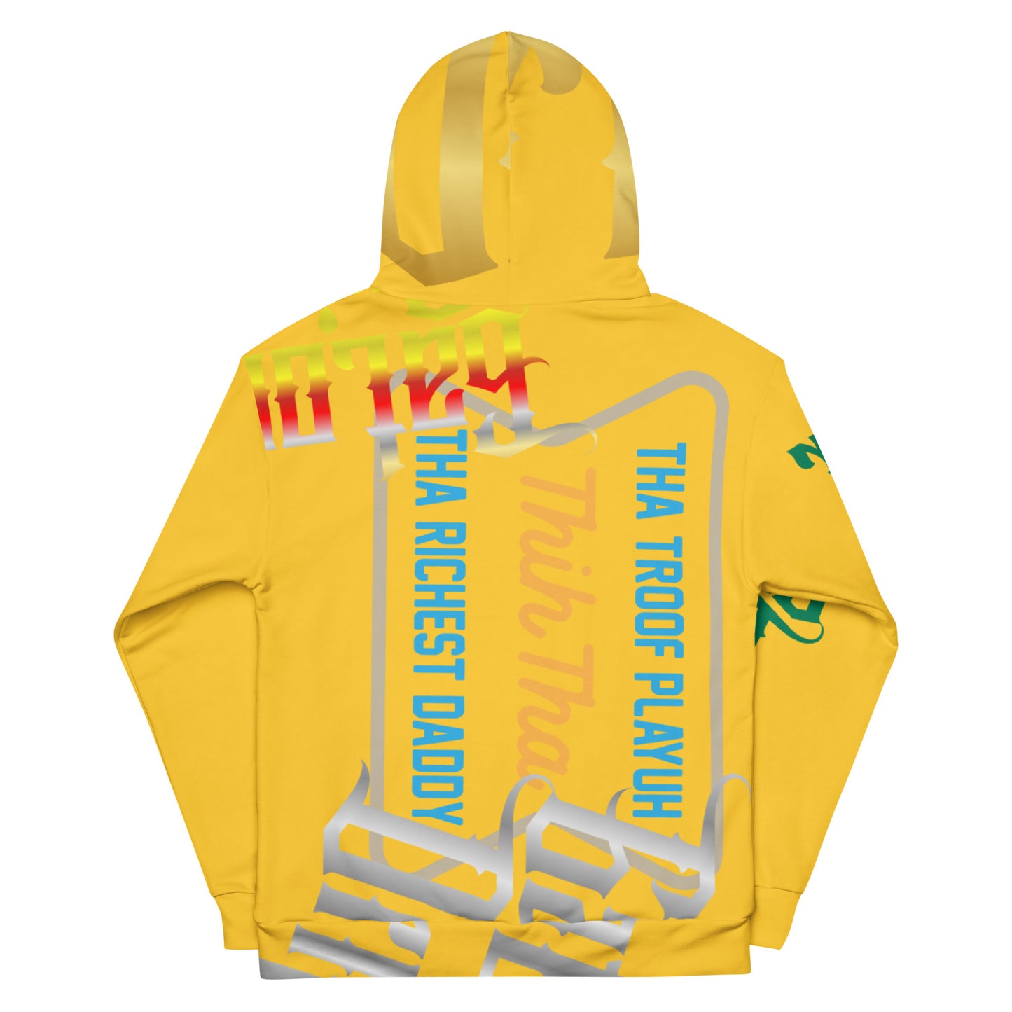Canary Gator Drip Exclusive Supa-Heavy Excess-Stunna Flex Alligator Playuz Limited Edition OG Multi-Logo Rich Daddy “Tha Troof Playuh Thih Tha Richest Daddy” Unisex Playuz Hoodie