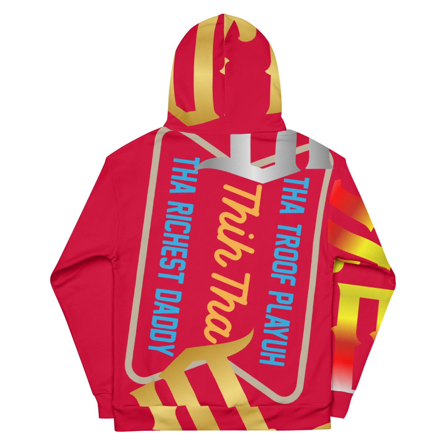 Crimson Gator Drip Exclusive Supa-Heavy Excess-Stunna Flex Alligator Playuz Limited Edition OG Multi-Logo Rich Daddy “Tha Troof Playuh Thih Tha Richest Daddy” Unisex Playuz Hoodie